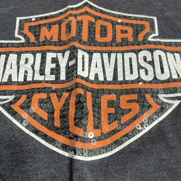 Women’s Harley-Davidson Gray Long Sleeve Shirt - Picture 2 of 7